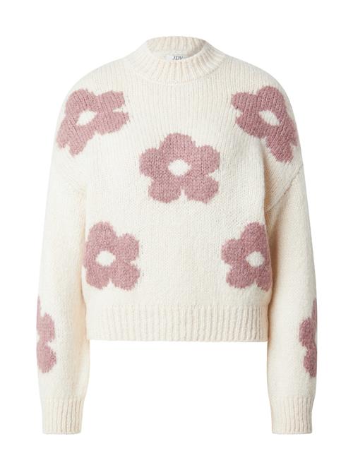 JDY Pullover 'JDYKILIAN'  gammelrosa / hvid