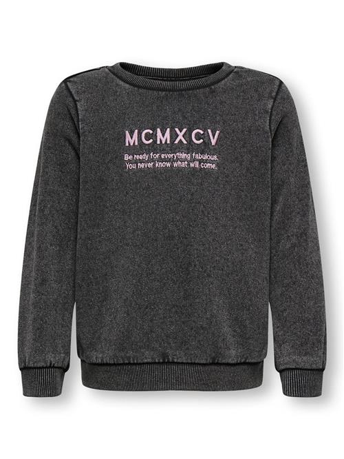 KIDS ONLY Sweatshirt 'MADELINE'  antracit / mørkegrå / blandingsfarvet / lyserød