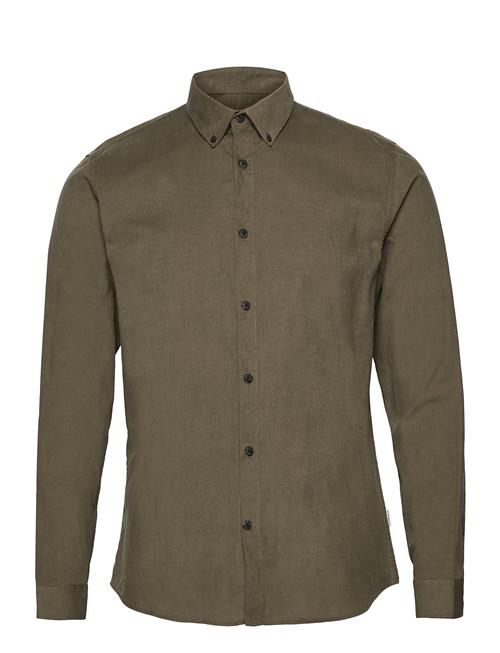 Lindbergh Fine Corduroy Shirt L/S Lindbergh Khaki