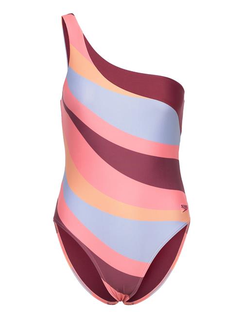 Speedo Womens Printed Asymetric 1 Piece Speedo Patterned