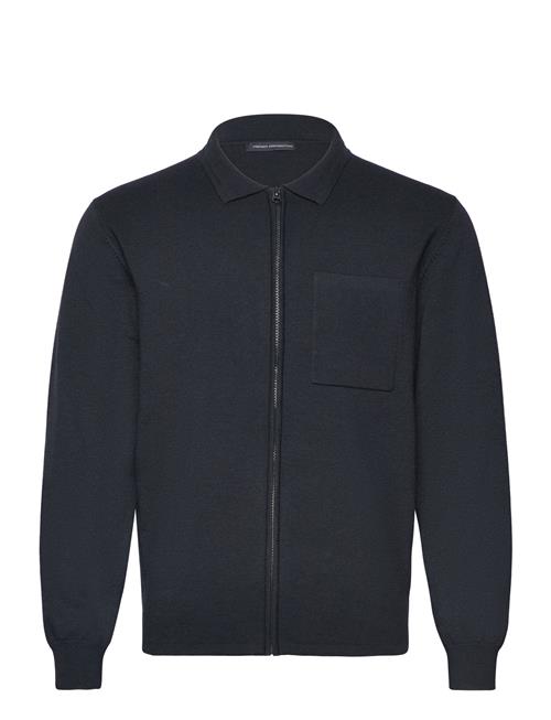 French Connection Milano Knitted Zip Through French Connection Navy