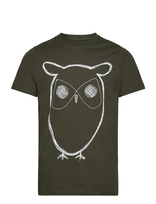 Alder Big Owl Tee - Gots/Vegan Knowledge Cotton Apparel Green