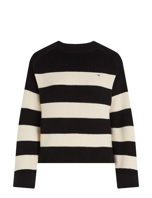 Tommy Hilfiger Co Cardi Stitch C-Nk Swt Tommy Hilfiger Black