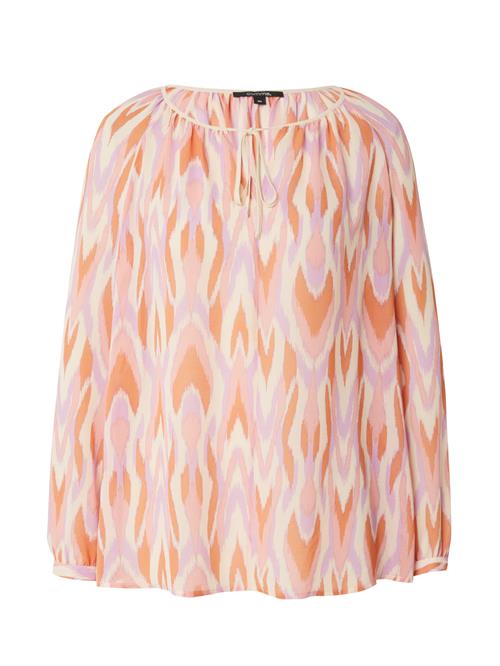 COMMA Bluse  lilla / orange / pink / hvid