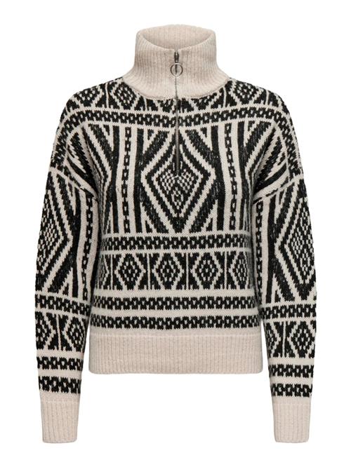 ONLY Pullover 'ONLFelicia'  ecru / sort