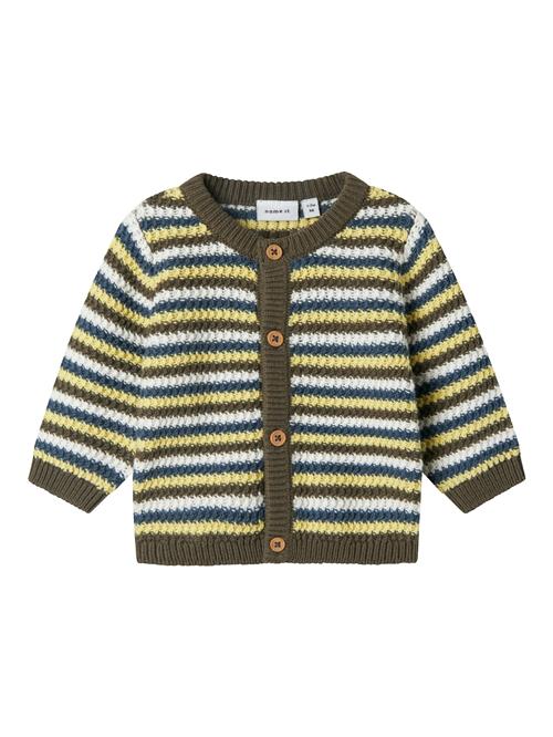 NAME IT Cardigan 'NBMTALAN'  ensian / pastelgul / khaki / hvid