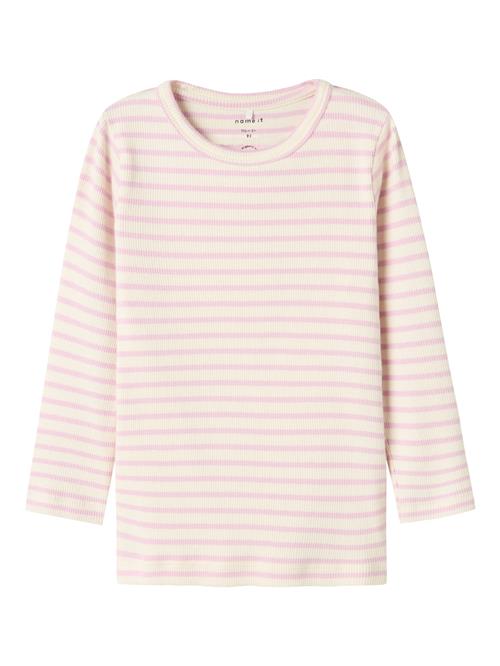 NAME IT Shirts 'NMNBani'  lilla / offwhite