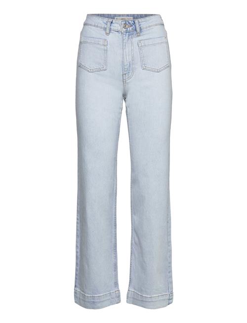 Mango Wideleg Jeans With Pockets Mango Blue