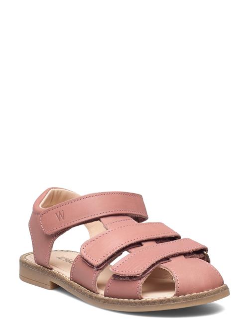 Wheat Addison Leather Sandal Wheat Pink