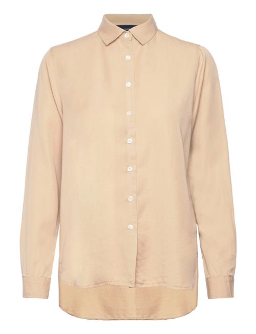 Sanna Lyocell Shirt Lexington Clothing Beige