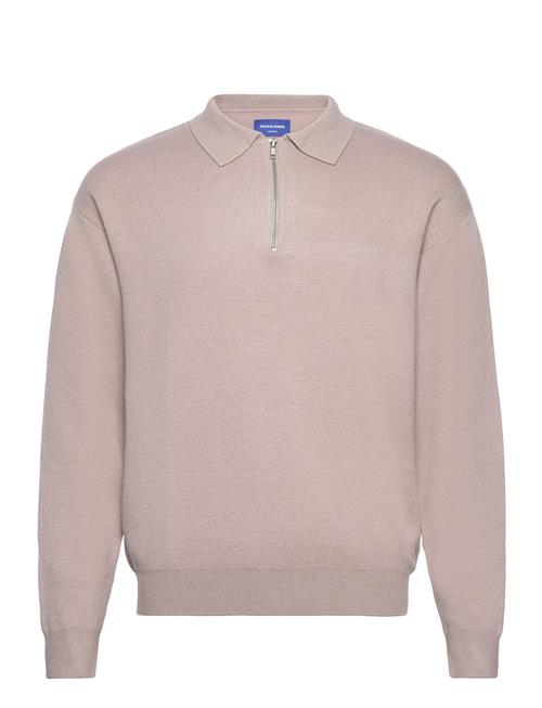 Jack & Jones Jorray Knit Ls Polo Jack & J S Beige