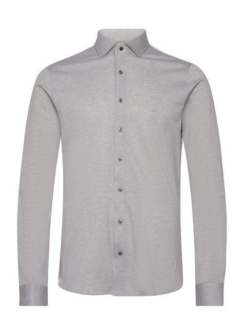 Michael Kors Solid Pique Slim Shirt Michael Kors Grey