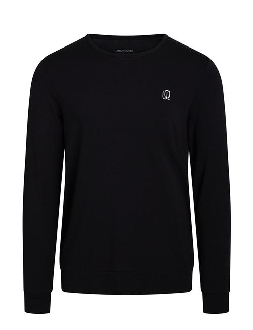 URBAN QUEST Men Bamboo Sweatshirt URBAN QUEST Black