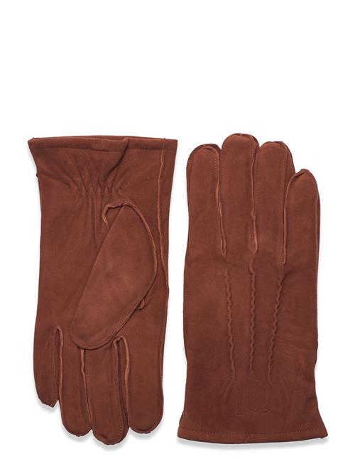 Classic Suede Gloves GANT Brown