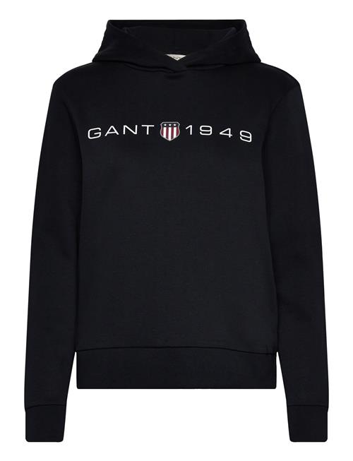 GANT Reg Printed Graphic Hoodie GANT Black