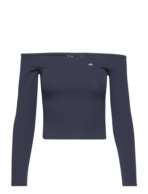 Tjw Off Shoulder Top Ls Tommy Jeans Navy