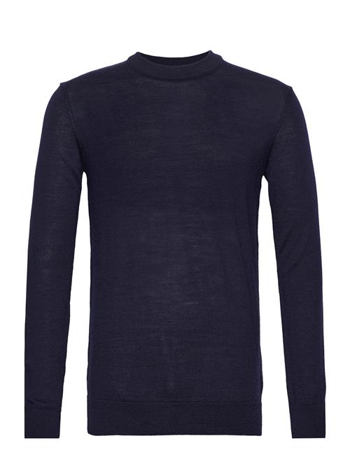 Knowledge Cotton Apparel Regular Merino Knit Crew Neck Knowledge Cotton Apparel Navy