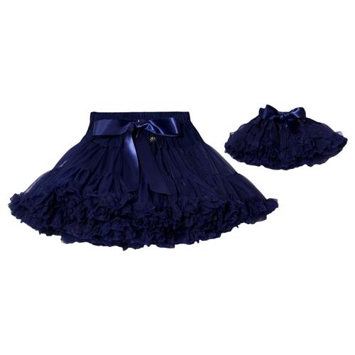 DOLLY by Le Petit Tom Snow Queen Pettiskirt Navy | Marine blå | 3-6 years