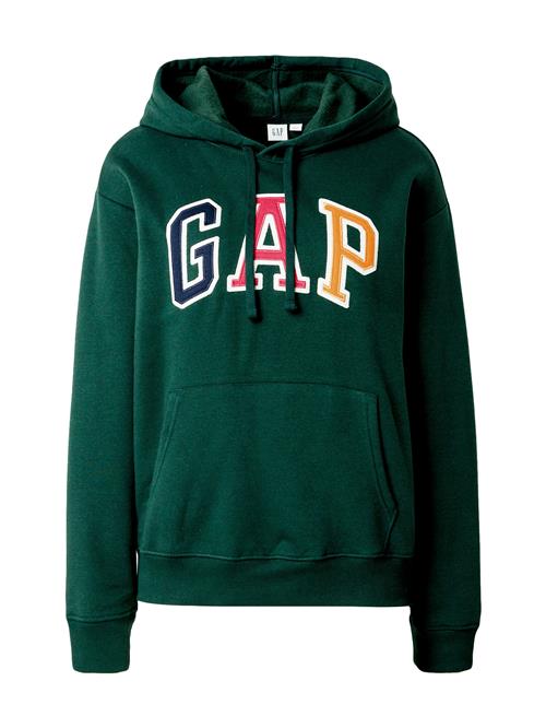 GAP Sweatshirt 'HERITAGE'  mørkegrøn / orange / magenta / hvid