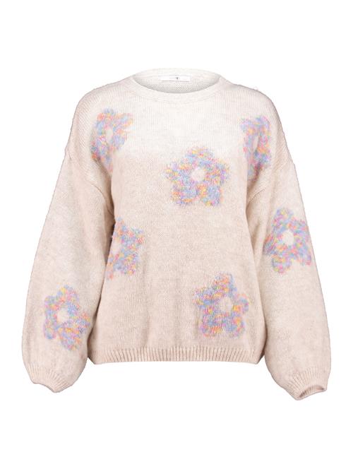 Hailys Pullover 'Fl44ippa'  beige-meleret / navy / gul / lys pink