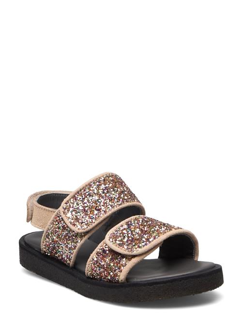 Sandals - Flat - Open Toe - Op ANGULUS Patterned