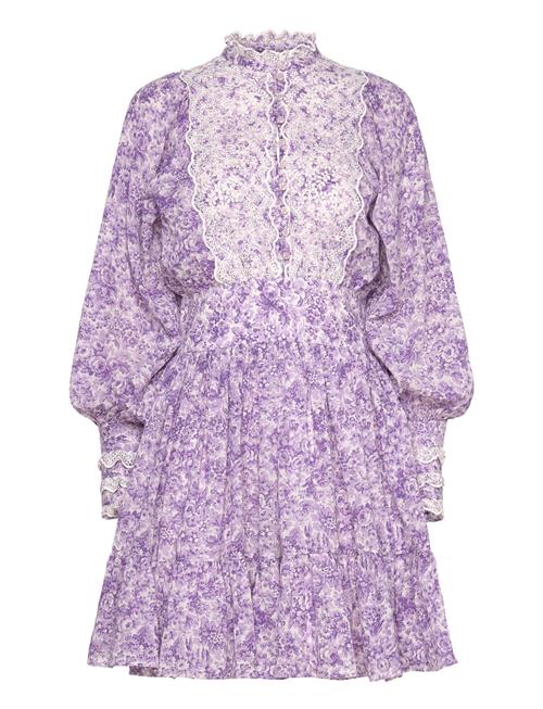 by Ti Mo Cotton Slub Mini Dress By Ti Mo Purple