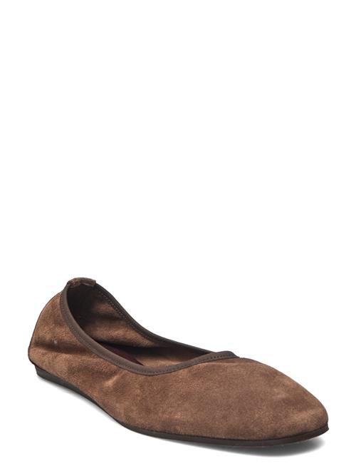 Filippa K Rey Suede Flats Filippa K Brown