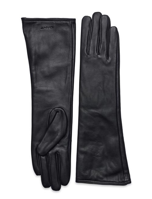 GANT Long Leather Gloves GANT Black