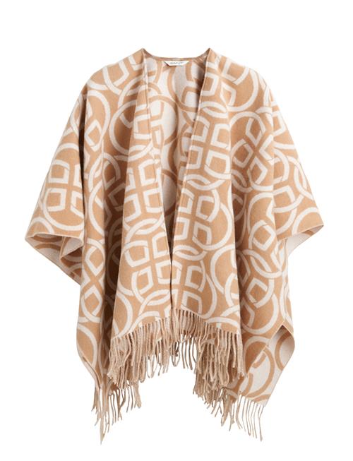 G Pattern Wool Poncho GANT Beige