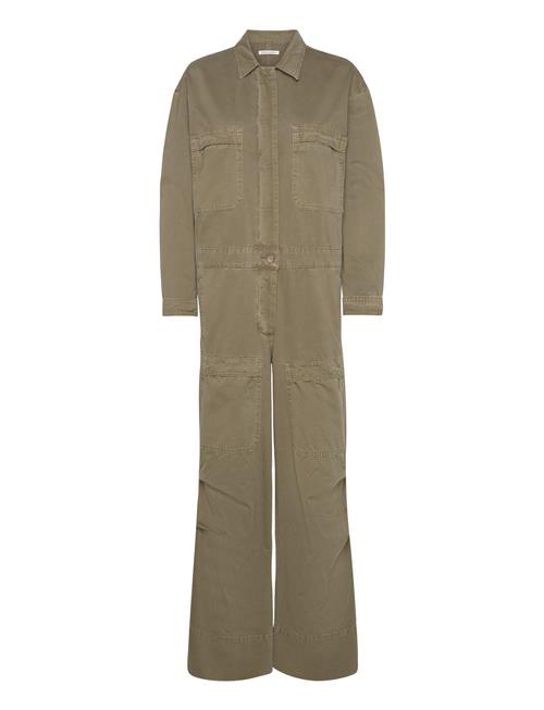 Rabens Saloner Canvas Light Jumpsuit - Jozette Rabens Sal R Khaki