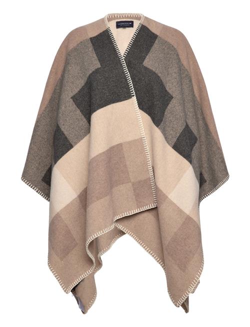 Palma Recycled Wool Blend Poncho Lexington Clothing Beige