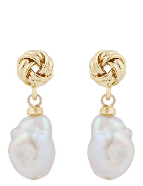 SNÖ of Sweden Soap Pearl Short Ear G/White - SNÖ Of Sweden Gold