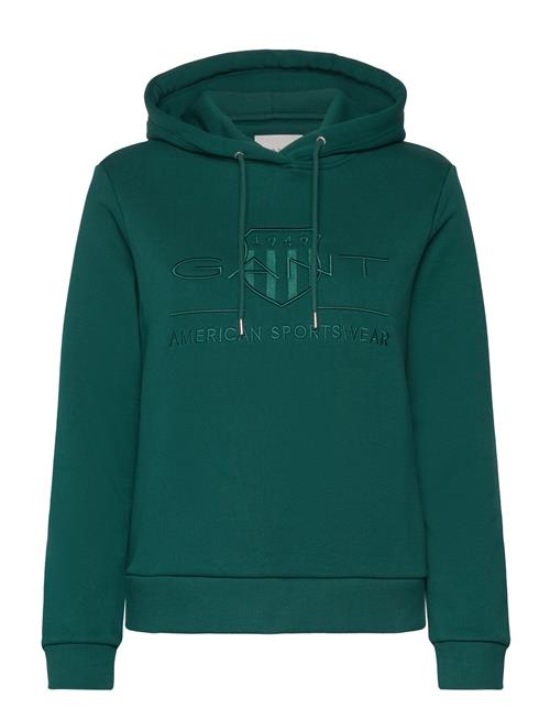 GANT Reg Tonal Shield Hoodie GANT Green