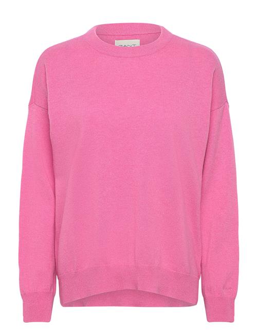 D1. Superfine Lambswool C-Neck GANT Pink