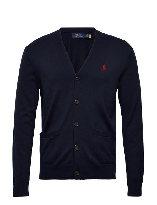 Polo Ralph Lauren Cotton V-Neck Cardigan Polo Ralph Lauren Navy