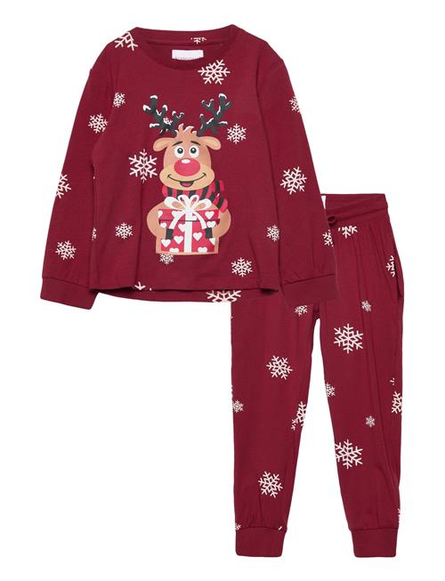 Christmas Sweats Rudolph’s Cute Pyjamas Red Kids Christmas Sweats Patterned