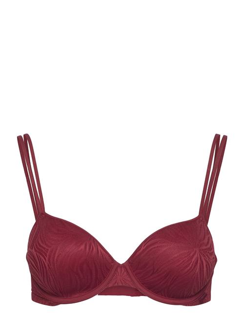 Calvin Klein Lightly Lined Demi Calvin Klein Burgundy