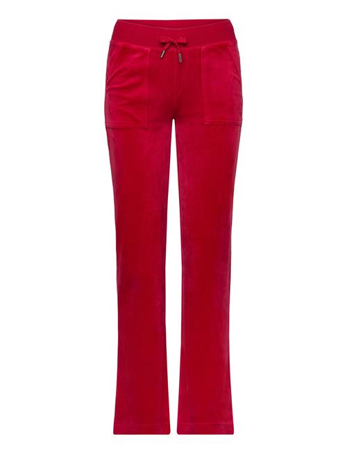 Juicy Couture Del Ray Classic Velour Pant Pocket Design Beach Sand Juicy Couture Red