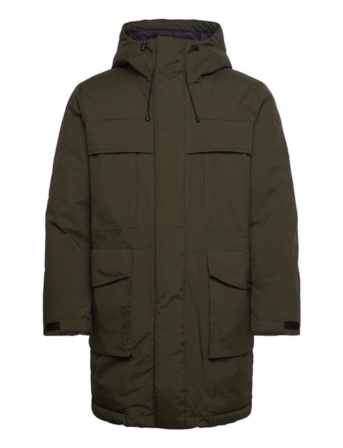 Apex Canvas Long Padded Coat - Grs Knowledge Cotton Apparel Khaki