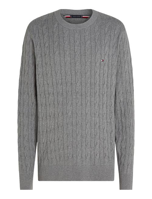 Tommy Hilfiger Classic Cotton Cable Crew Neck Tommy Hilfiger Grey