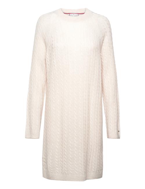 Tommy Hilfiger Soft Wool Ao Cable C-Nk Dress Tommy Hilfiger Cream