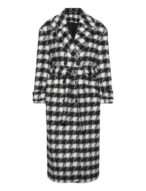 AllSaints Haithe Check Coat AllSaints Black