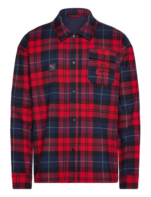 PUMA Motorsport Pl Statement Flanel Over Shirt PUMA Motorsport Red