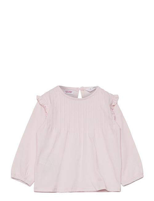 Long -Sleeved T-Shirt With Ruffles Mango Pink