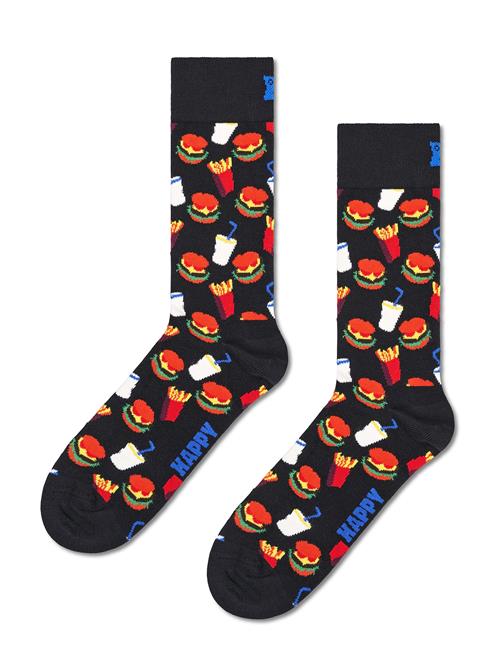 Hamburger Sock Happy Socks Black