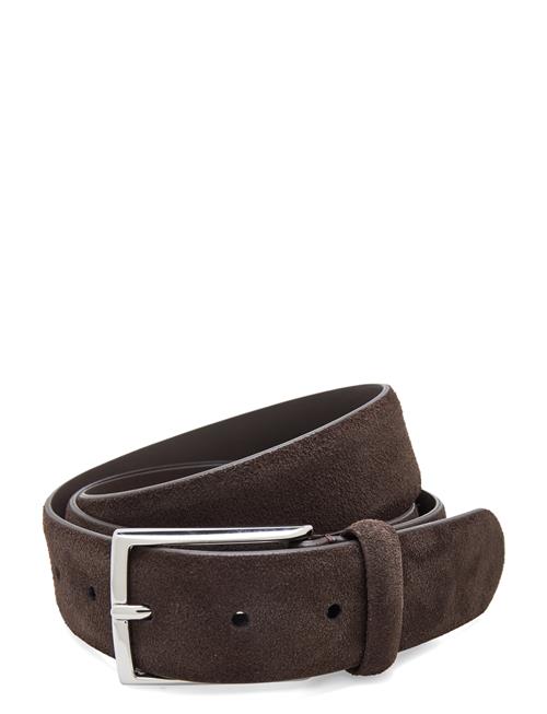 Anderson's Suede Leather Semi Formal Belt Anderson's Brown