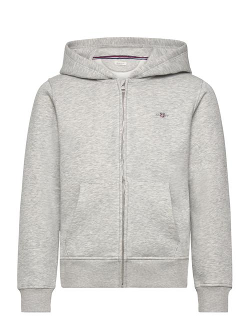 GANT Shield Zip Hoodie GANT Grey