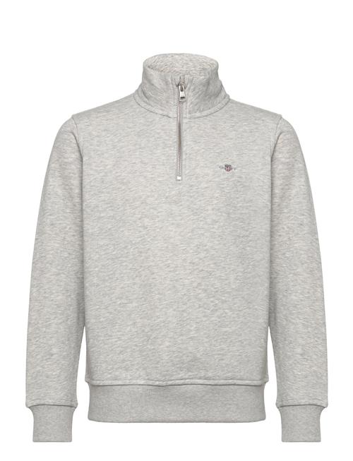 GANT Shield Half Zip Sweatshirt GANT Grey