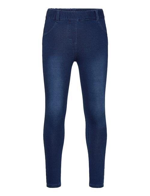 Boboli Fleece Denim Trousers For Girl Boboli Navy