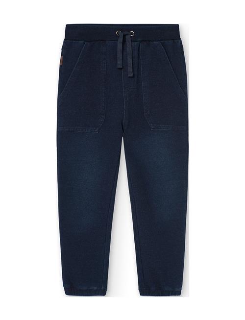 Boboli Fleece Denim Trousers For Boy -Bci Boboli Blue